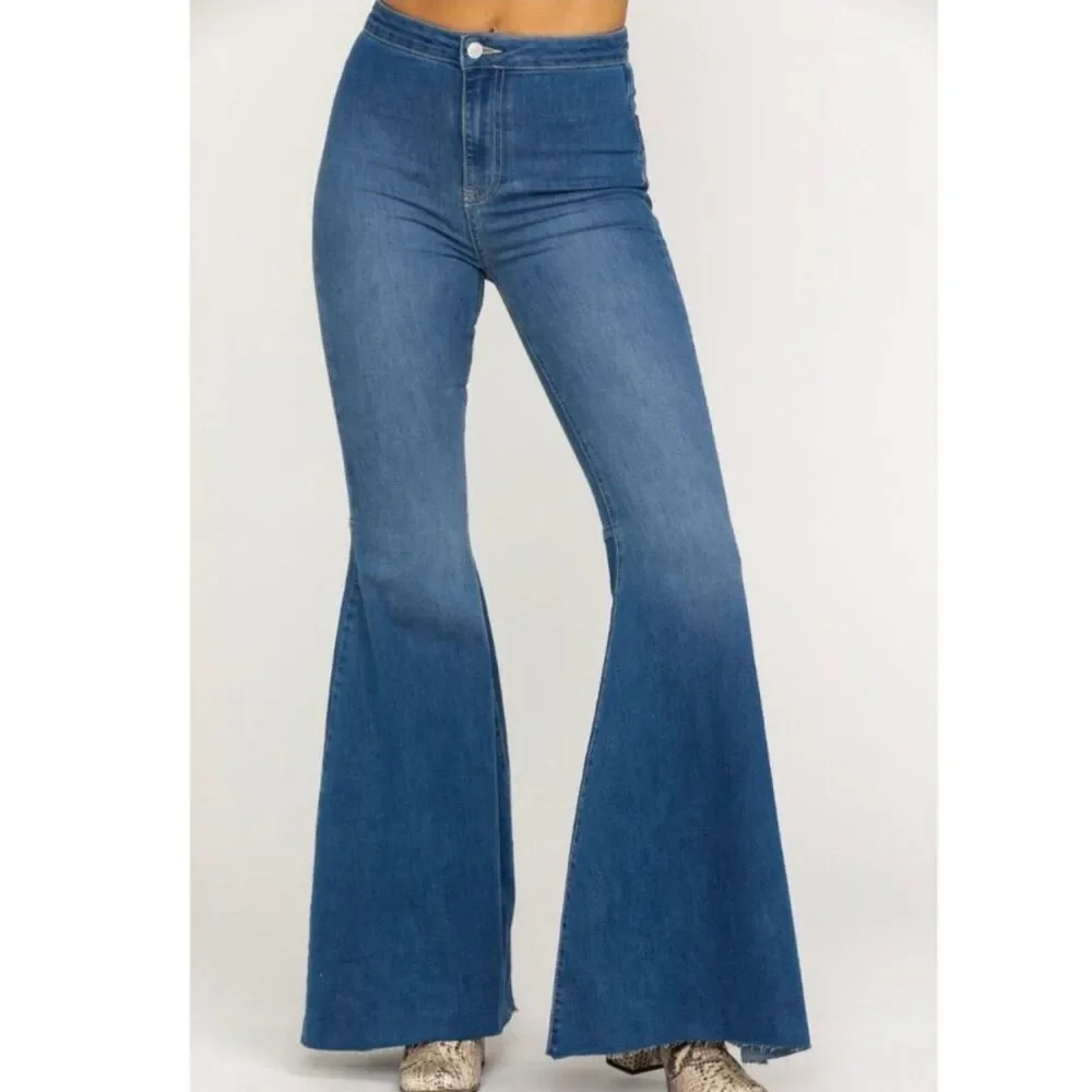 Free People Bell Bottom Jeans Size 24